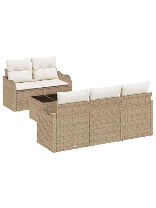 Aia diivanikomplekt padjaga 6 tk beez ja koor 55 x 55 x 37 cm