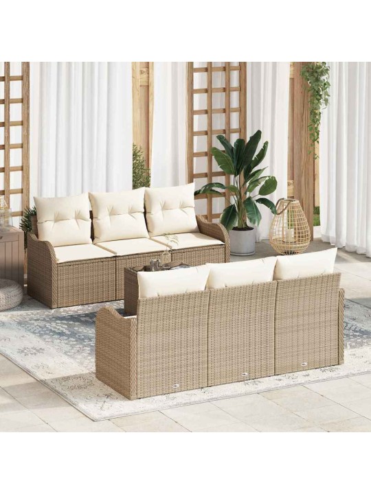 Aia diivanikomplekt padjaga 7 tk beez ja koor 55 x 55 x 37 cm