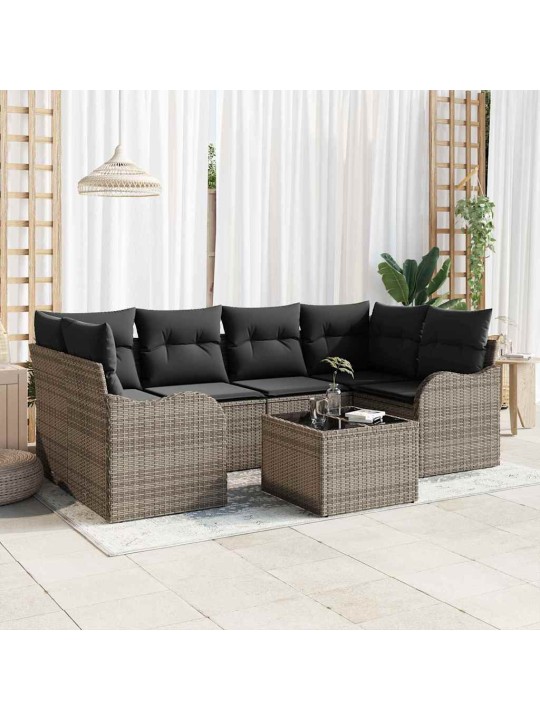 Aia diivanikomplekt padjaga padjaga 7 tk hall 55 x 55 x 37 cm