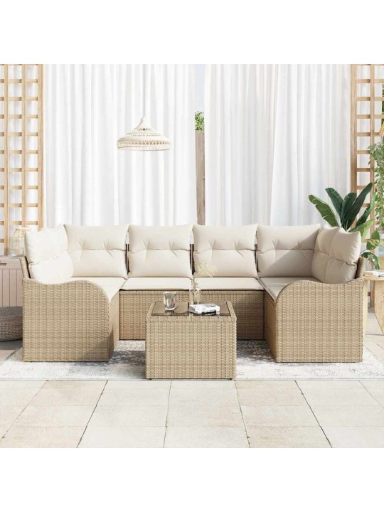 Aia diivanikomplekt padjaga 7 tk beez ja koor 55 x 55 x 37 cm