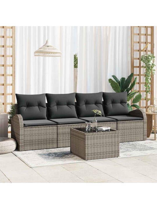 Aia diivanikomplekt padjaga padjaga 5 tk hall 55 x 55 x 37 cm