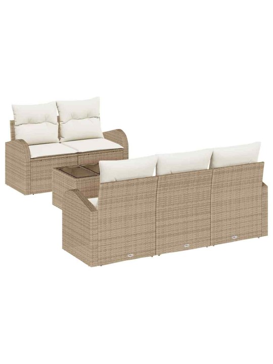 Aia diivanikomplekt padjaga 6 tk beez ja koor 55 x 55 x 37 cm