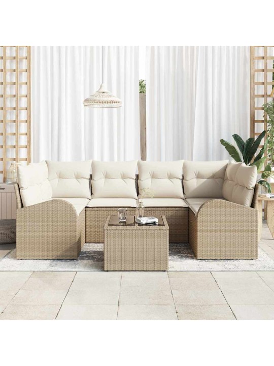 Aia diivanikomplekt padjaga 7 tk beez ja koor 55 x 55 x 37 cm