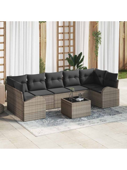 Aia diivanikomplekt padjaga padjaga 8 tk hall 55 x 55 x 37 cm