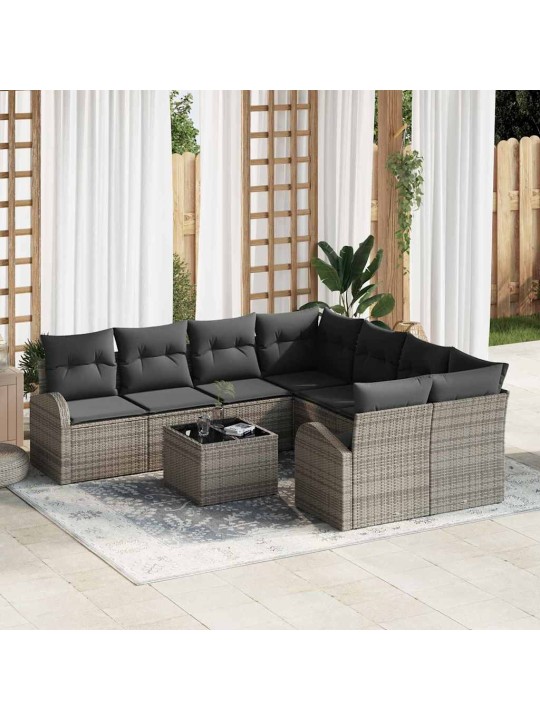 Aia diivanikomplekt padjaga padjaga 9 tk hall 55 x 55 x 37 cm