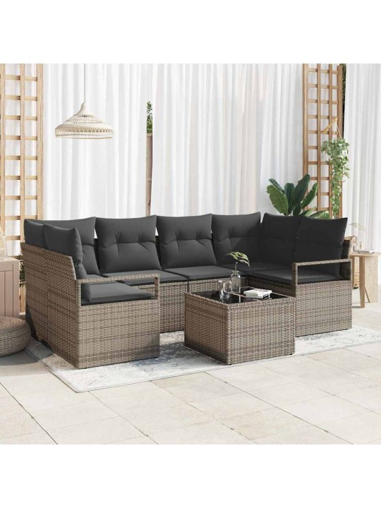 Aia diivanikomplekt padjaga padjaga 7 tk hall 55 x 55 x 37 cm
