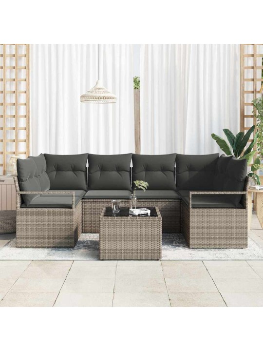 Aia diivanikomplekt padjaga padjaga 7 tk hall 55 x 55 x 37 cm