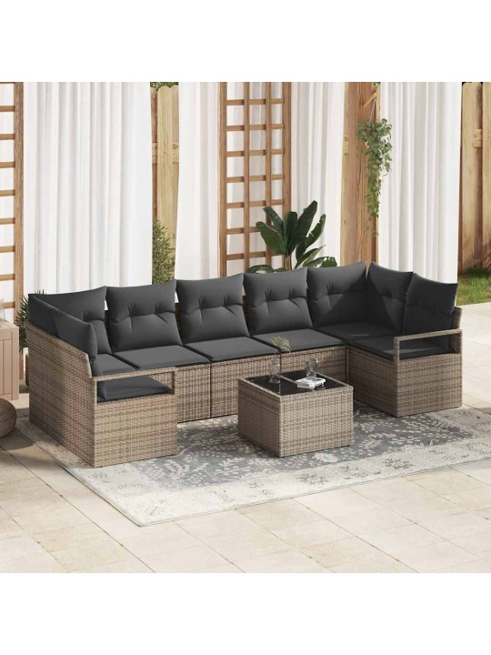 Aia diivanikomplekt padjaga padjaga 8 tk hall 55 x 55 x 37 cm