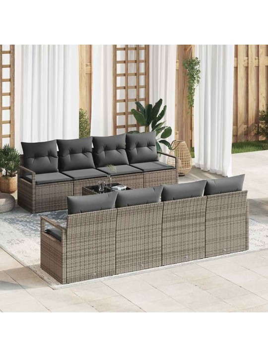 Aia diivanikomplekt padjaga padjaga 9 tk hall 55 x 55 x 37 cm