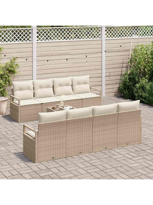 Aia diivanikomplekt padjaga 9 tk beez ja koor 55 x 55 x 37 cm
