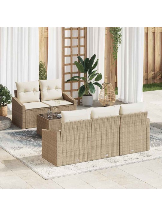 Aia diivanikomplekt padjaga 6 tk beez ja koor 55 x 55 x 37 cm