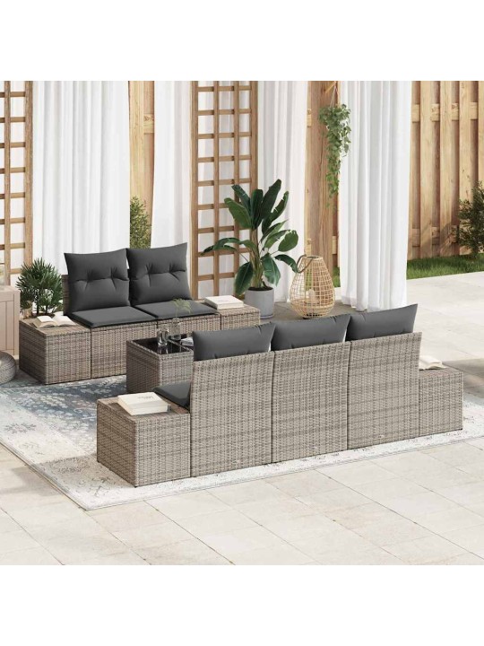 Aia diivanikomplekt padjaga padjaga 6 tk hall 55 x 55 x 37 cm