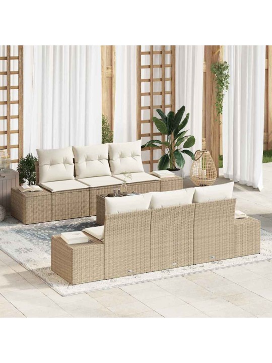 Aia diivanikomplekt padjaga 7 tk beez ja koor 55 x 55 x 37 cm