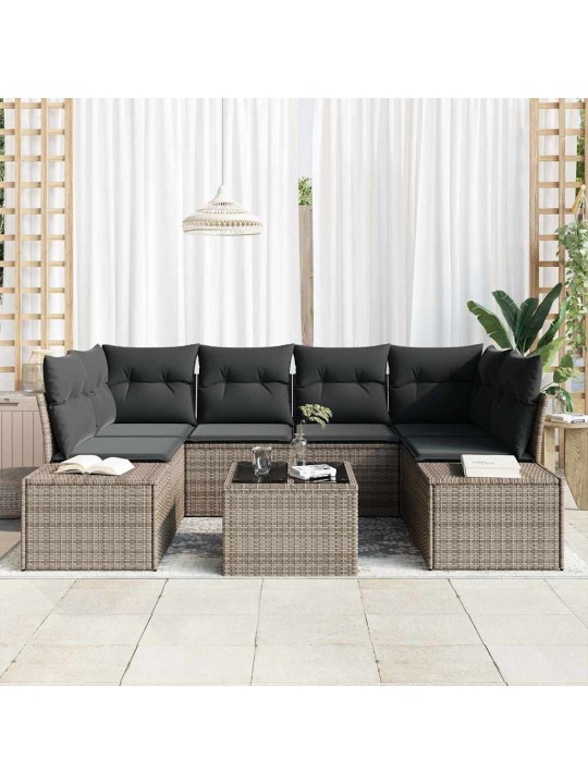 Aia diivanikomplekt padjaga padjaga 7 tk hall 55 x 55 x 37 cm
