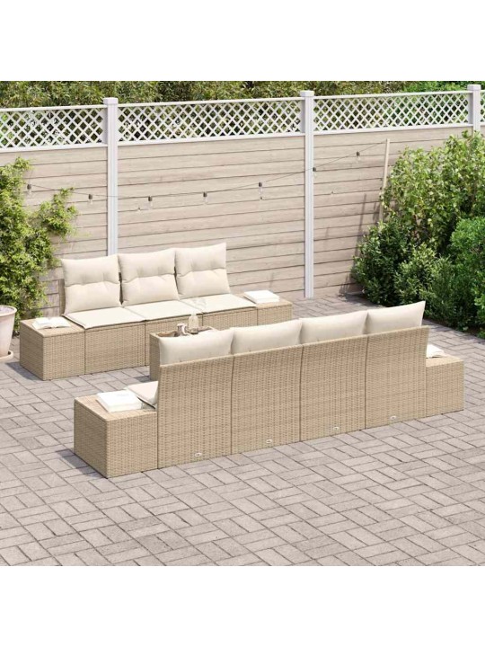 Aia diivanikomplekt padjaga 8 tk beez ja koor 55 x 55 x 37 cm
