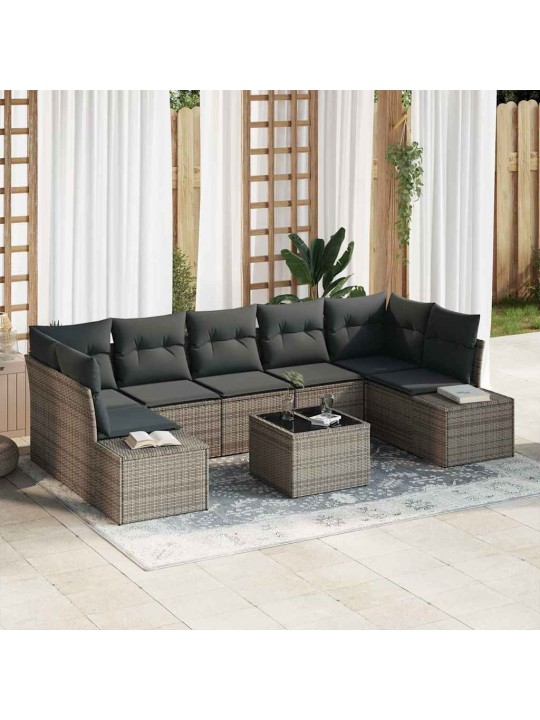 Aia diivanikomplekt padjaga padjaga 8 tk hall 55 x 55 x 37 cm