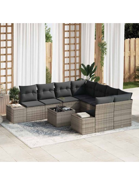 Aia diivanikomplekt padjaga padjaga 9 tk hall 55 x 55 x 37 cm