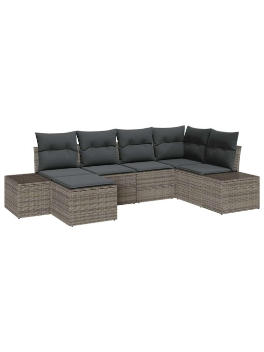 Aia diivanikomplekt 6 tk hall 264 x 154 x 85 cm polürooster