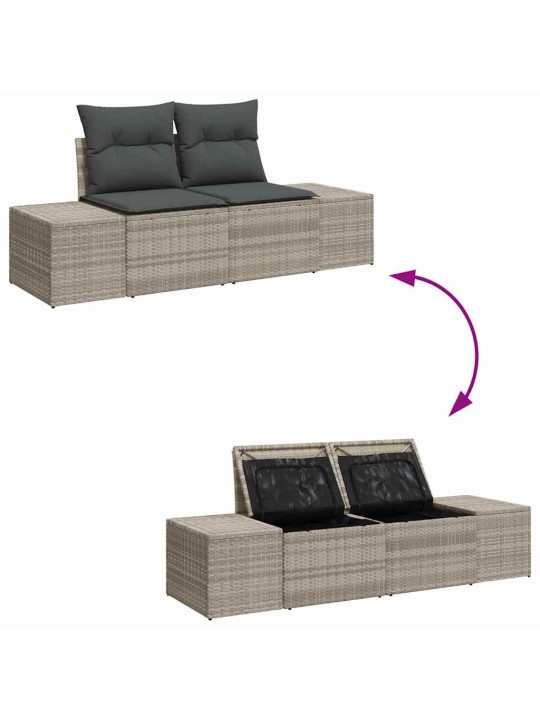 Aia diivanikomplekt padjaga 6 tk helehall 264 x 154 x 85 cm