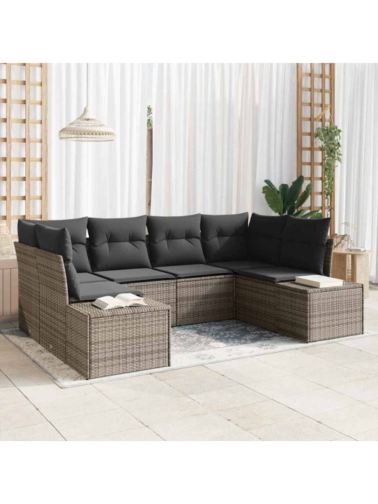 Aia diivanikomplekt 6 tk hall 234 x 154 x 85 cm polürooster