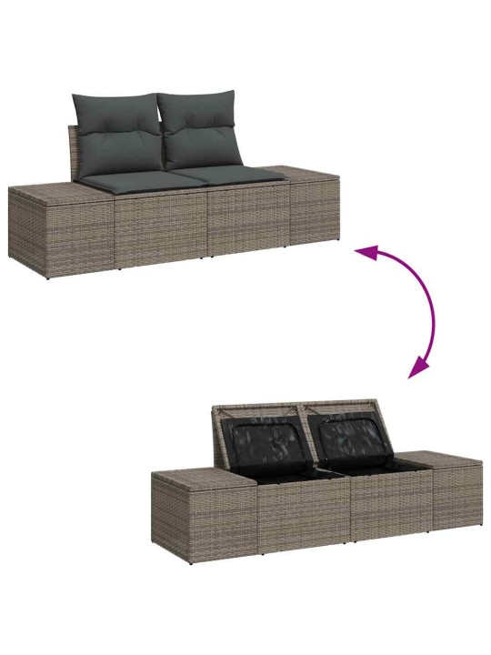 Aia diivanikomplekt 6 tk hall 234 x 154 x 85 cm polürooster