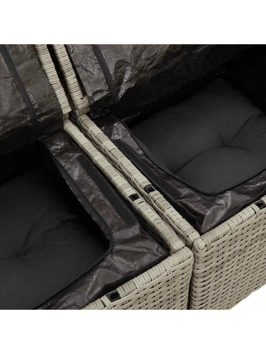 Aia diivanikomplekt padjaga 6 tk helehall 234 x 154 x 85 cm