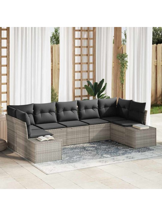 Aia diivanikomplekt padjaga 7 tk helehall 289 x 154 x 85 cm