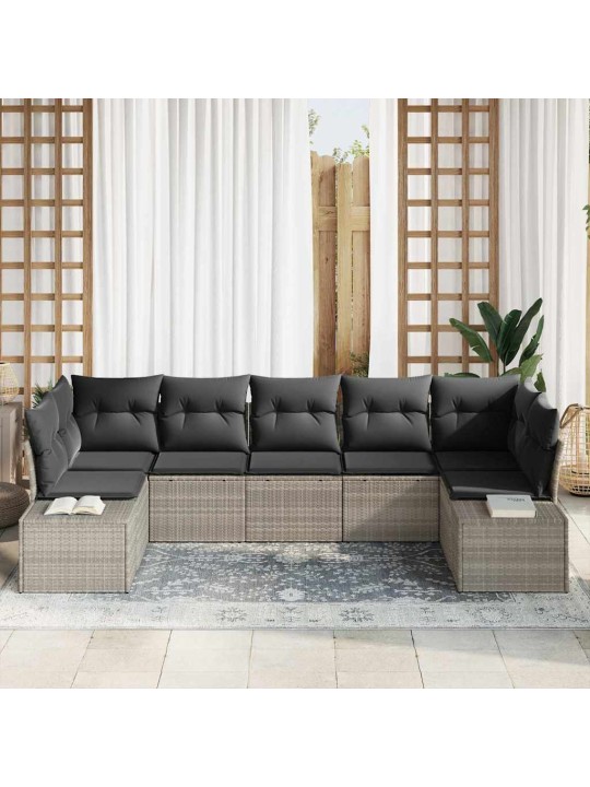 Aia diivanikomplekt padjaga 7 tk helehall 289 x 154 x 85 cm