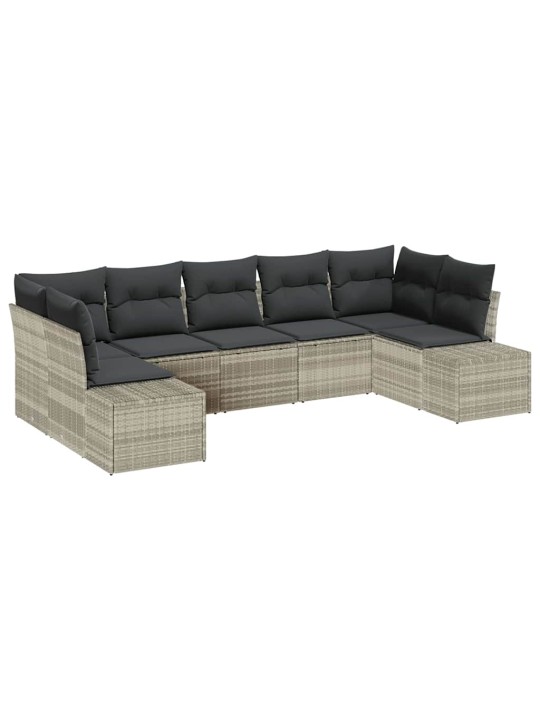 Aia diivanikomplekt padjaga 7 tk helehall 289 x 154 x 85 cm