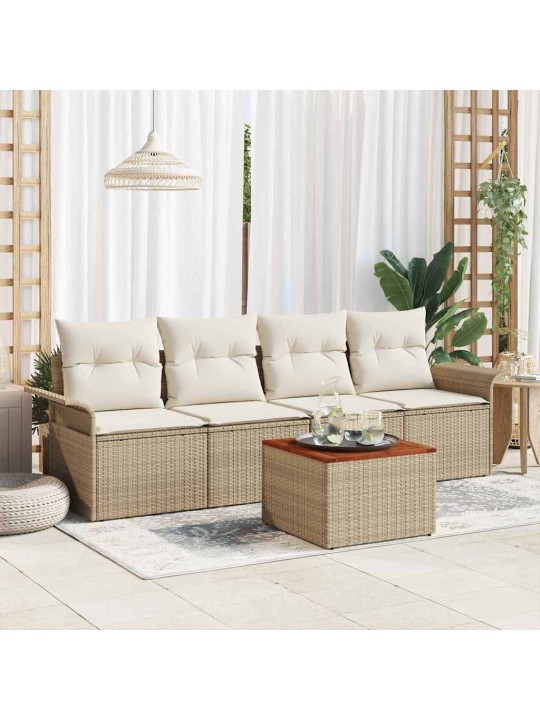 Aia diivanikomplekt padjaga 5 tk beez ja koor 55 x 55 x 37 cm