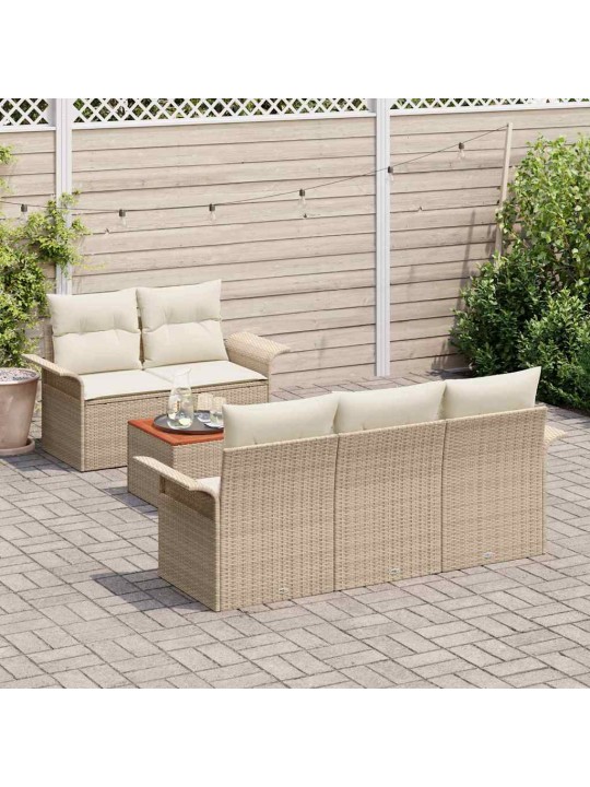 Aia diivanikomplekt padjaga 6 tk beez ja koor 55 x 55 x 37 cm