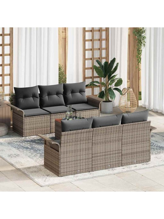 Aia diivanikomplekt padjaga padjaga 7 tk hall 55 x 55 x 37 cm