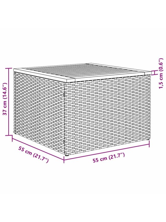 Aia diivanikomplekt padjaga padjaga 8 tk must 55 x 55 x 37 cm