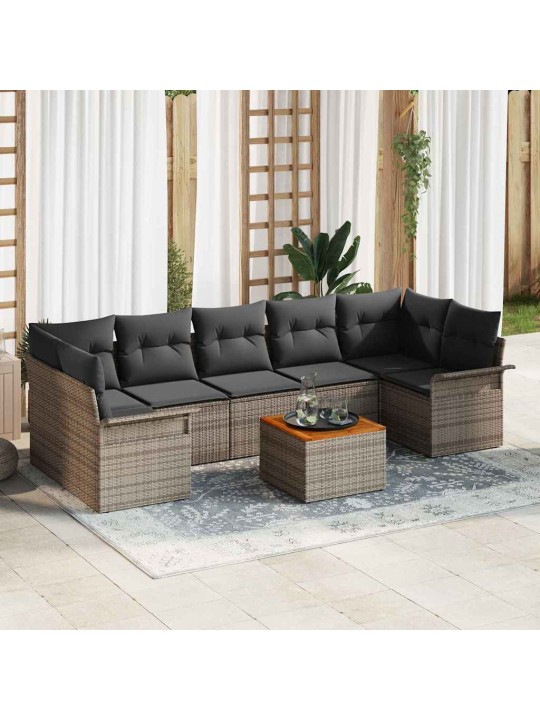 Aia diivanikomplekt padjaga padjaga 8 tk hall 55 x 55 x 37 cm