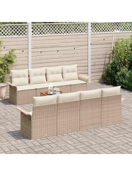 Aia diivanikomplekt padjaga 7 tk beez ja koor 55 x 55 x 37 cm