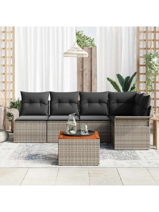 Aia diivanikomplekt padjaga padjaga 6 tk hall 55 x 55 x 37 cm