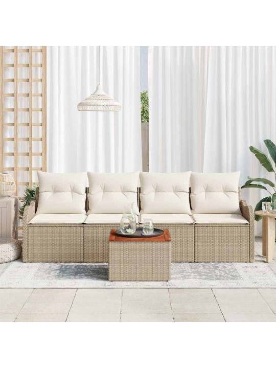 Aia diivanikomplekt padjaga 5 tk beez ja koor 55 x 55 x 37 cm
