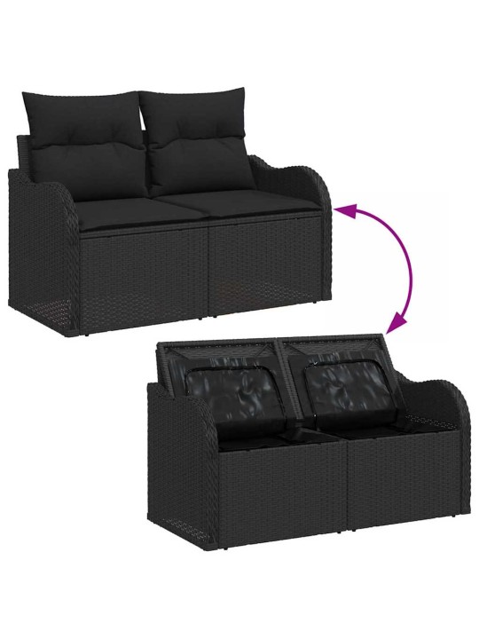 Aia diivanikomplekt 8 tk must