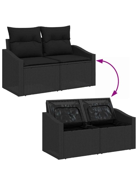 Aia diivanikomplekt 9 tk must