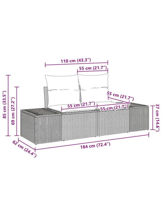 Aia diivanikomplekt 6 tk hall