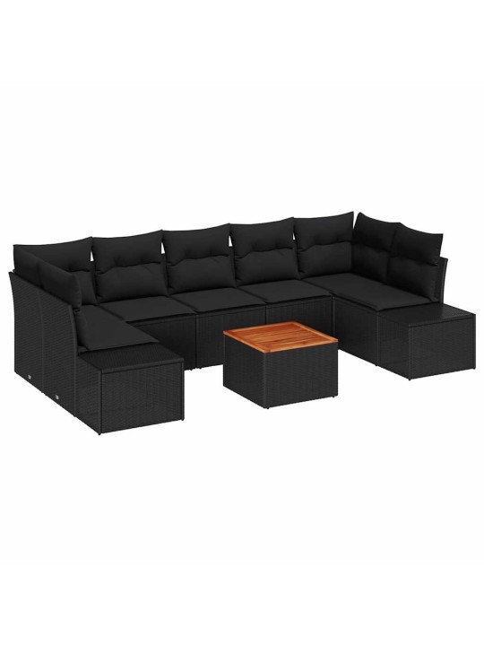 Aia diivanikomplekt 8 tk must