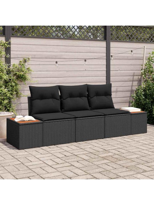 Aia diivanikomplekt 3 tk must 239 x 62 x 85 cm polürooster