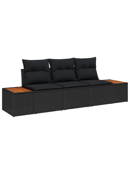 Aia diivanikomplekt 3 tk must 239 x 62 x 85 cm polürooster