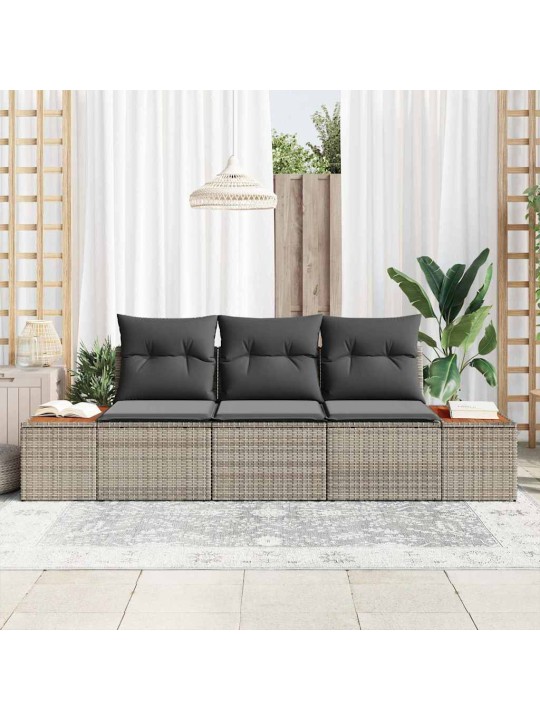 Aia diivanikomplekt 3 tk hall 239 x 62 x 85 cm polürooster