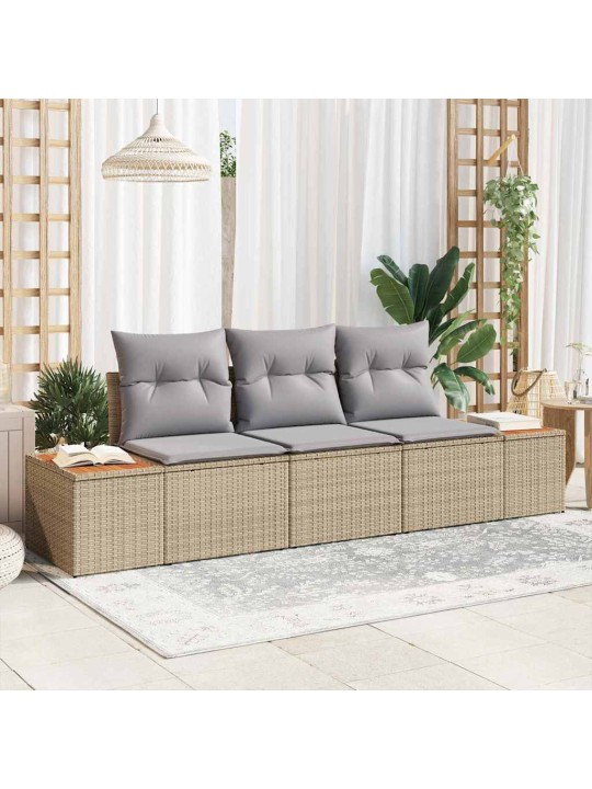 Aia diivanikomplekt 3 tk beež ja helehall 239 x 62 x 85 cm