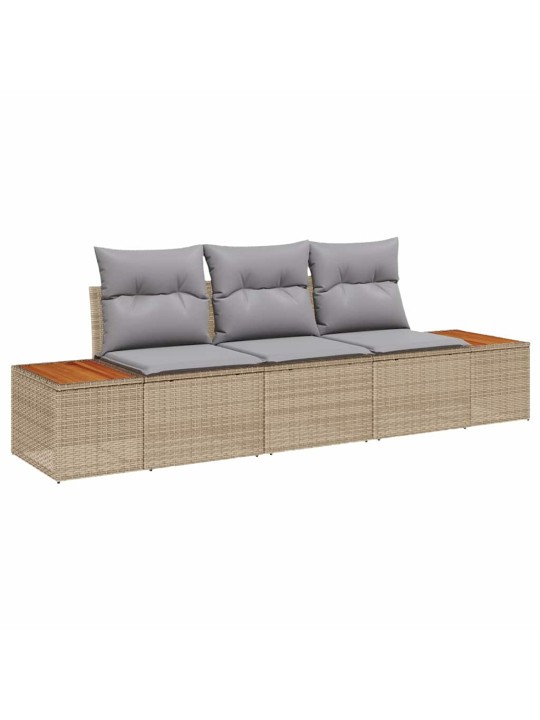 Aia diivanikomplekt 3 tk beež ja helehall 239 x 62 x 85 cm