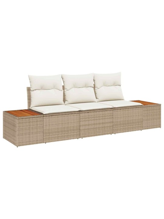 Aia diivanikomplekt 3 tk beež ja kreemjas 239 x 62 x 85 cm