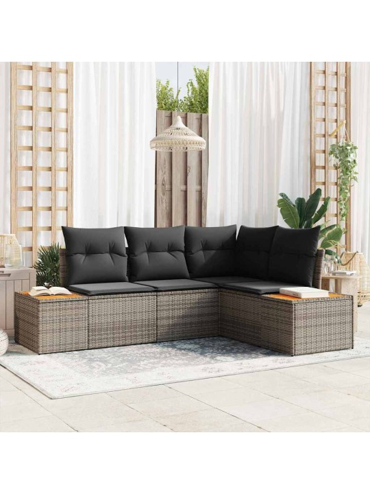 Aia diivanikomplekt 4 tk hall 209 x 154 x 85 cm polürooster