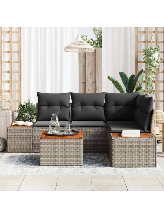 Aia diivanikomplekt 5 tk hall 209 x 154 x 85 cm polürooster