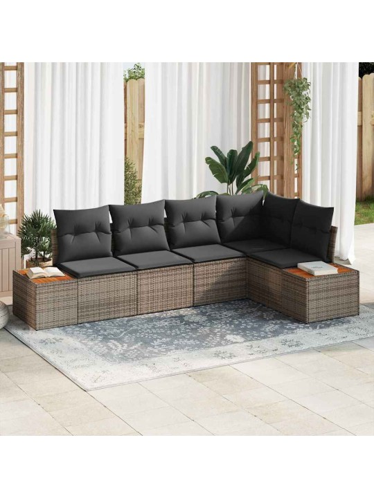 Aia diivanikomplekt 5 tk hall 264 x 154 x 85 cm polürooster